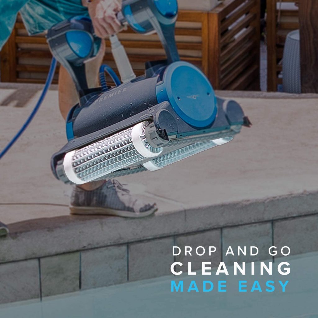 automatic pool cleaner with brush